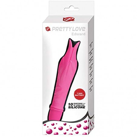 Pretty Love Edward Dolphin-Shaped G-Spot Vibrator- Hot Pink