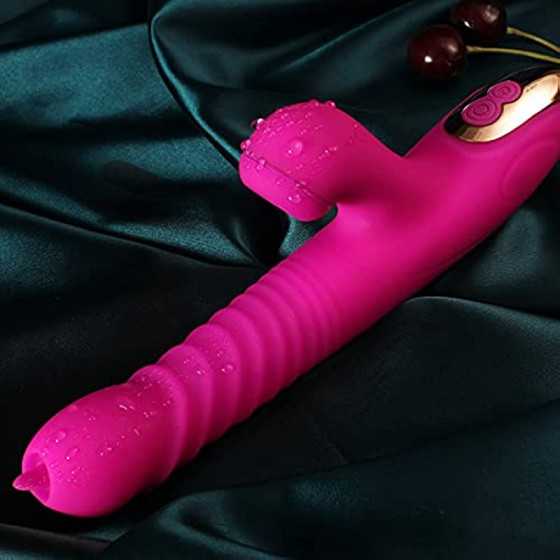 Thrusting G Spot Vibrator Sucking Telescopic Toy Rose for Women Adult Sex Vibrate Vibrating Toys Clitoralis Dildo Travel Swing H