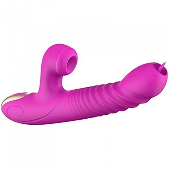 Thrusting G Spot Vibrator Sucking Telescopic Toy Rose for Women Adult Sex Vibrate Vibrating Toys Clitoralis Dildo Travel Swing H