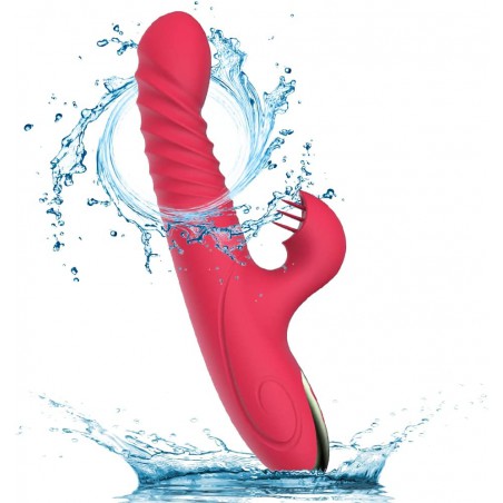 Personal Female Pleasure USB Rechargeable Vibrating Waterproof for Women Portable Handheld for Woman Realistic Tool 8 Speeds Rabbit Vibration Toys Electric Massager Gifts