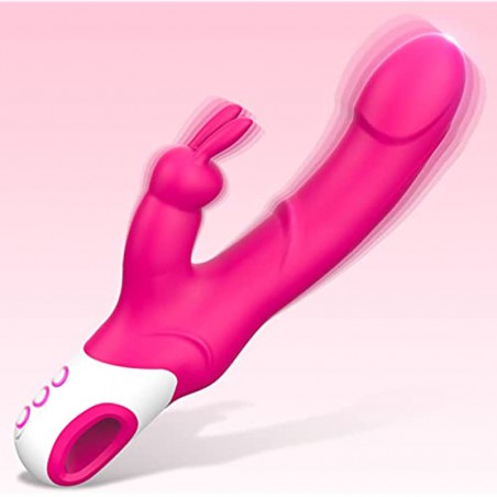 Rabbit Dildo G Spot Vibrator, Krumppo Sex Stimulator Adult Sex Toys for Women with 12 Vibrating Modes, Clitoral Vibrator Stimulator Massager Women Toys for Pleasure Sex，Sex Thing for Women