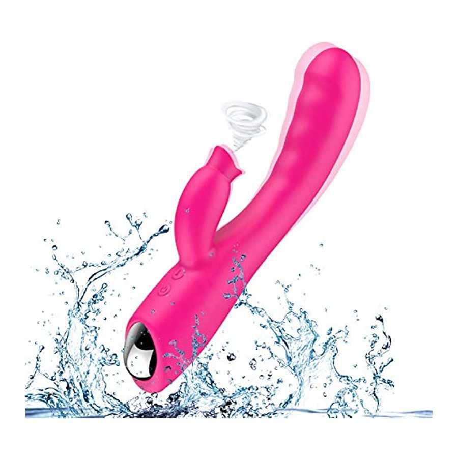 Dildo Penis Sex Toys for Women Clitoral Female Rabbit Vibrator Licking USB Cable Rechargeable Vibartion Handheld Silicone