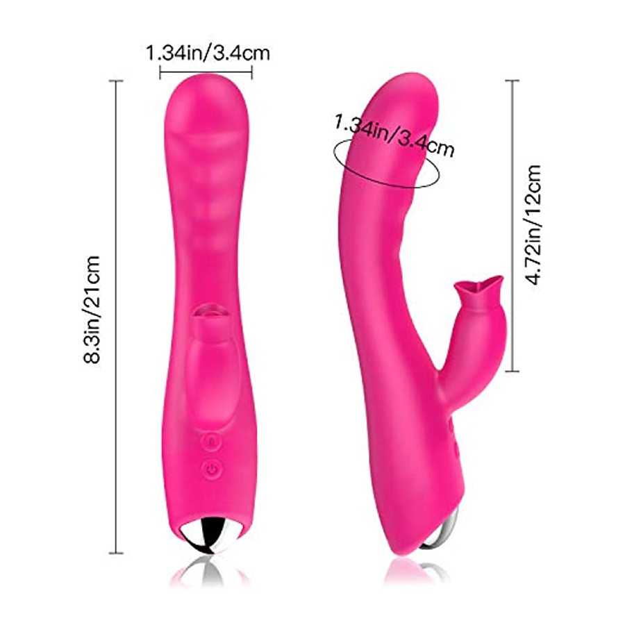 Dildo Penis Sex Toys for Women Clitoral Female Rabbit Vibrator Licking USB Cable Rechargeable Vibartion Handheld Silicone