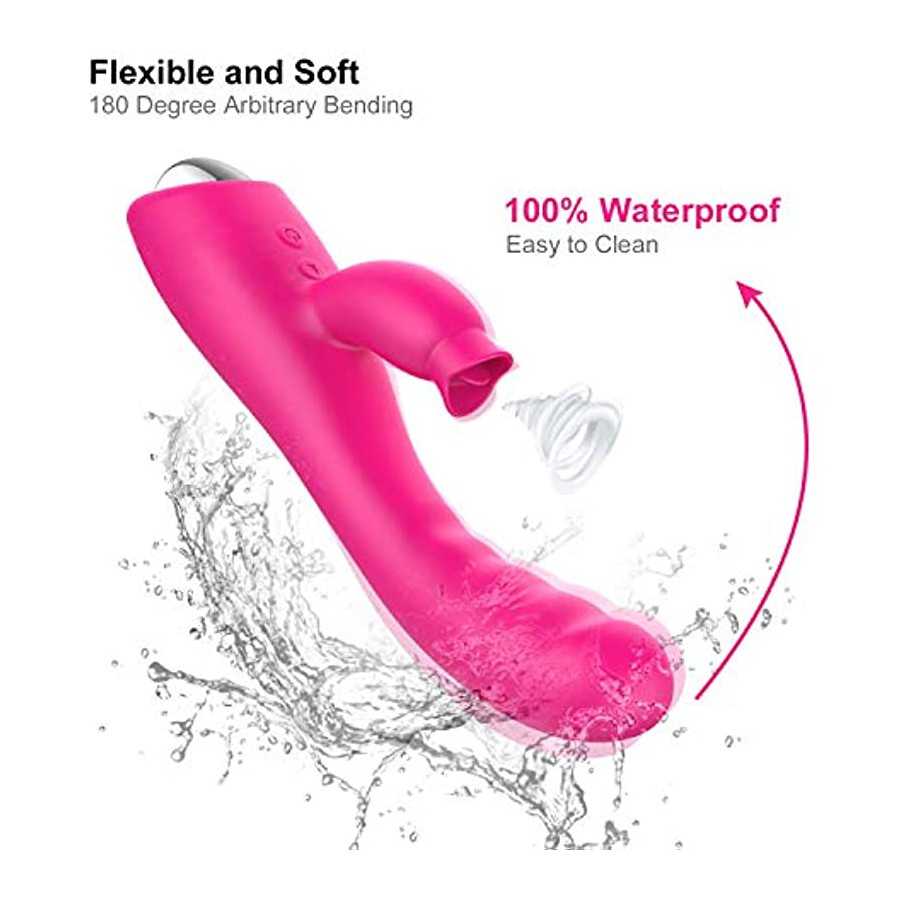 Dildo Penis Sex Toys for Women Clitoral Female Rabbit Vibrator Licking USB Cable Rechargeable Vibartion Handheld Silicone
