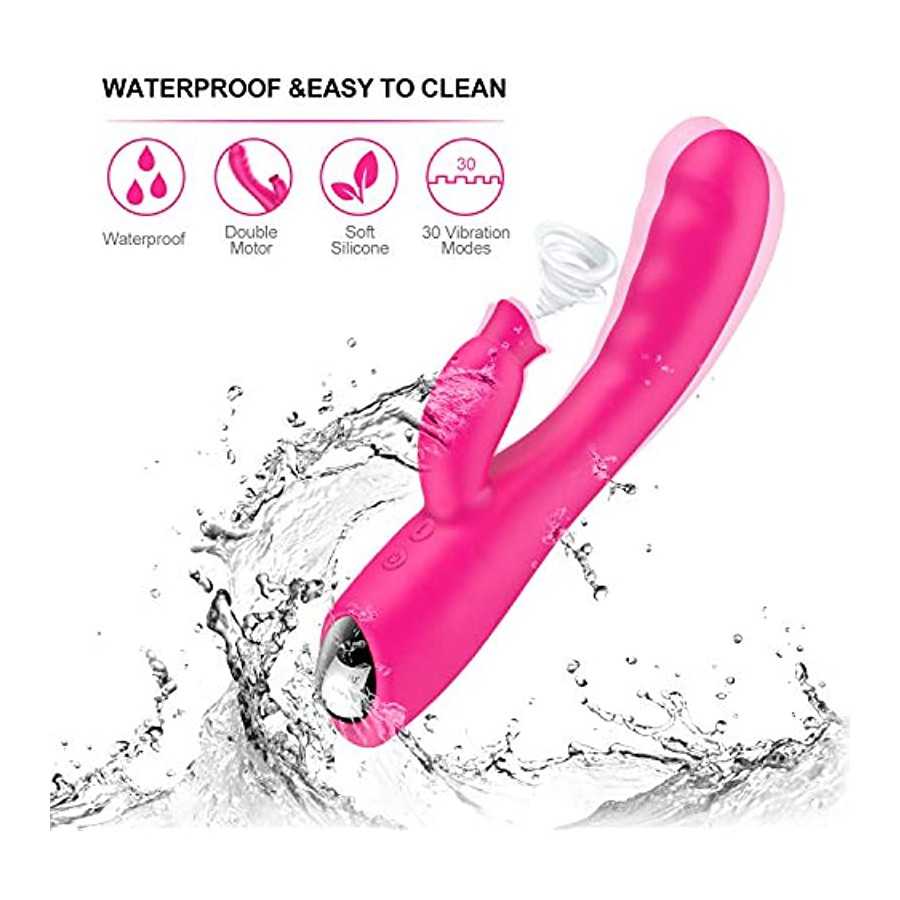 Dildo Penis Sex Toys for Women Clitoral Female Rabbit Vibrator Licking USB Cable Rechargeable Vibartion Handheld Silicone
