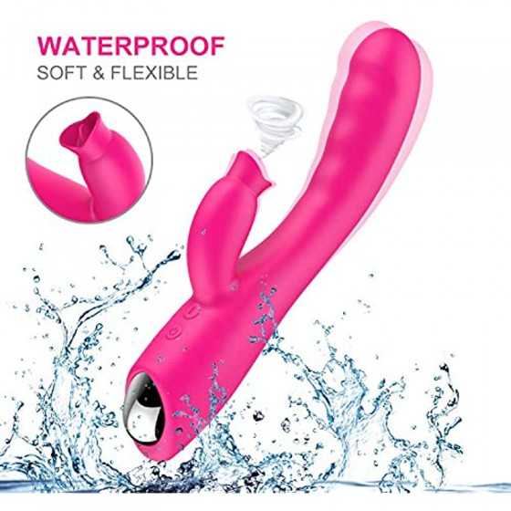 Dildo Penis Sex Toys for Women Clitoral Female Rabbit Vibrator Licking USB Cable Rechargeable Vibartion Handheld Silicone