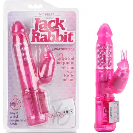  My First Jack Rabbit - Waterproof Vibrator With Rotating Shaft - Vibe Sex Toys for Couples - Adult Hands Free G Spot Massager - Purple