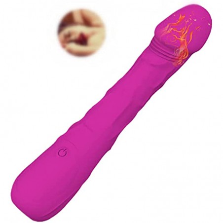 G-Spot/Anal/Nipple Dildo Stimulator Smart Heating Vibrator for Unisex,Sex Toys with 7 Vibrating& Intelligent Heating,Rechargeable Silicone Clitoris Stimulator,Multi-Function Dildo Vibrating Machine