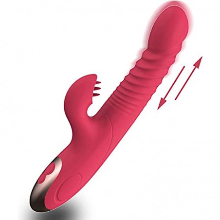 Thrusting Rabbit Vibrator Sex Toy for Woman Dildo for Adult Women Couple Set Vibrating for Female  Massager with Waterproof & USB Rechargeable Pleasure Toy Vibrators