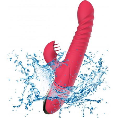 Personal Electric USB Rechargeable Rabbit Vibrator Sex Toys for Women 9 Inch Vibrating Toys Pleasure Waterproof Dildo 10 Speeds Vibration Massager Tool Gifts