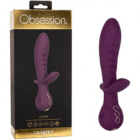  Obsession Lover Vibrator – Premium Rechargeable Silicone Rabbit Massager Sex Toy for Women - Purple