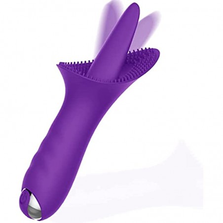Thrusting Clitoris Stimulation for Women Tongue - Womens Clitoral G Spot Dildo Rabbit Vibrator with Strong Vibrations Dual Stimulation Adult Sex Toys for Women Couples