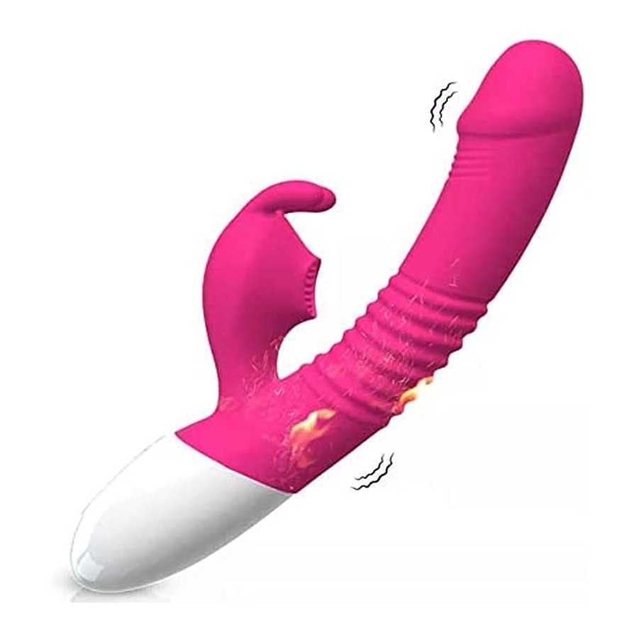 G Spot Vibrator with Heating Function,Waterproof Dildo Vibrator with 7 Powerful Vibrations Modes