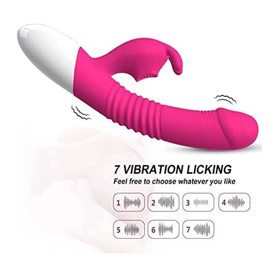 G Spot Vibrator with Heating Function,Waterproof Dildo Vibrator with 7 Powerful Vibrations Modes