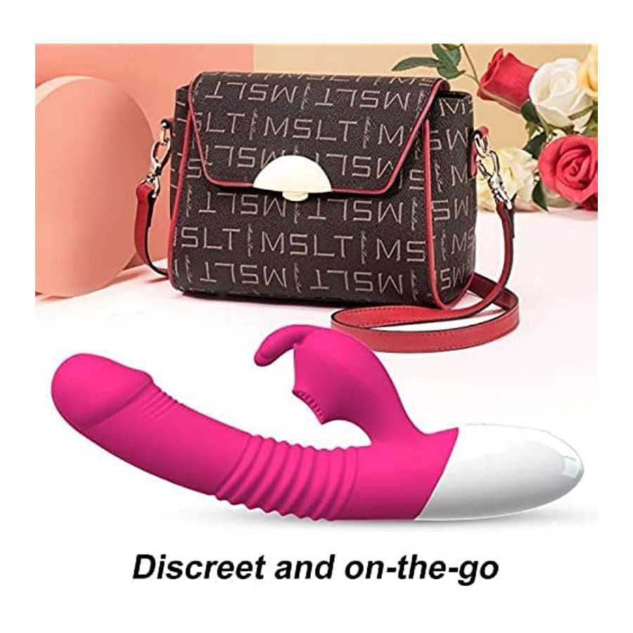G Spot Vibrator with Heating Function,Waterproof Dildo Vibrator with 7 Powerful Vibrations Modes