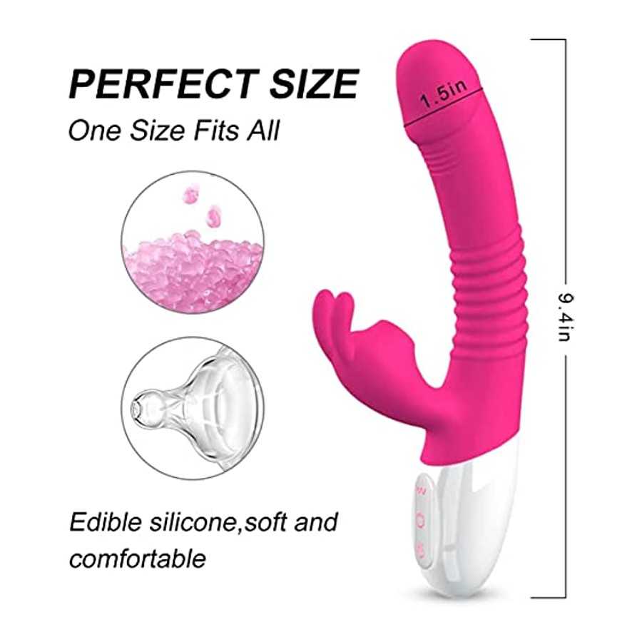 G Spot Vibrator with Heating Function,Waterproof Dildo Vibrator with 7 Powerful Vibrations Modes