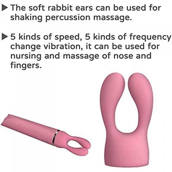 LoveTime Rabbit Vibrator with 3 Head Attachments for Clitoris Stimulation, 10 Vibration Modes Waterproof Rechargeable Massage fo