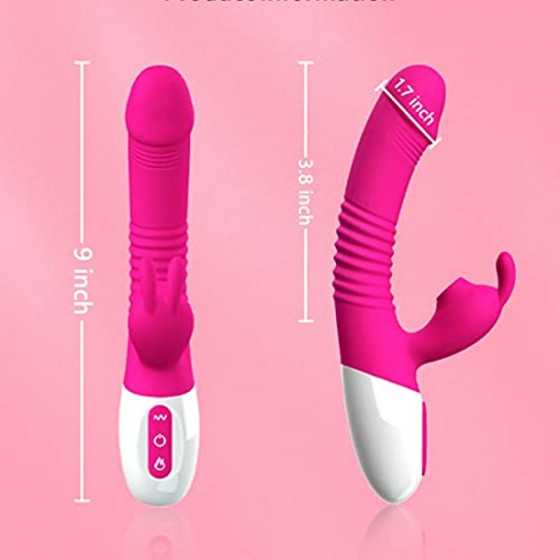 2022 New G-spot Rabbit Vibrator Female Penis, Rabbit Ear Licking Tongue Clitoris Stimulator Vibrating Penis Adult Sex Toy & Coup
