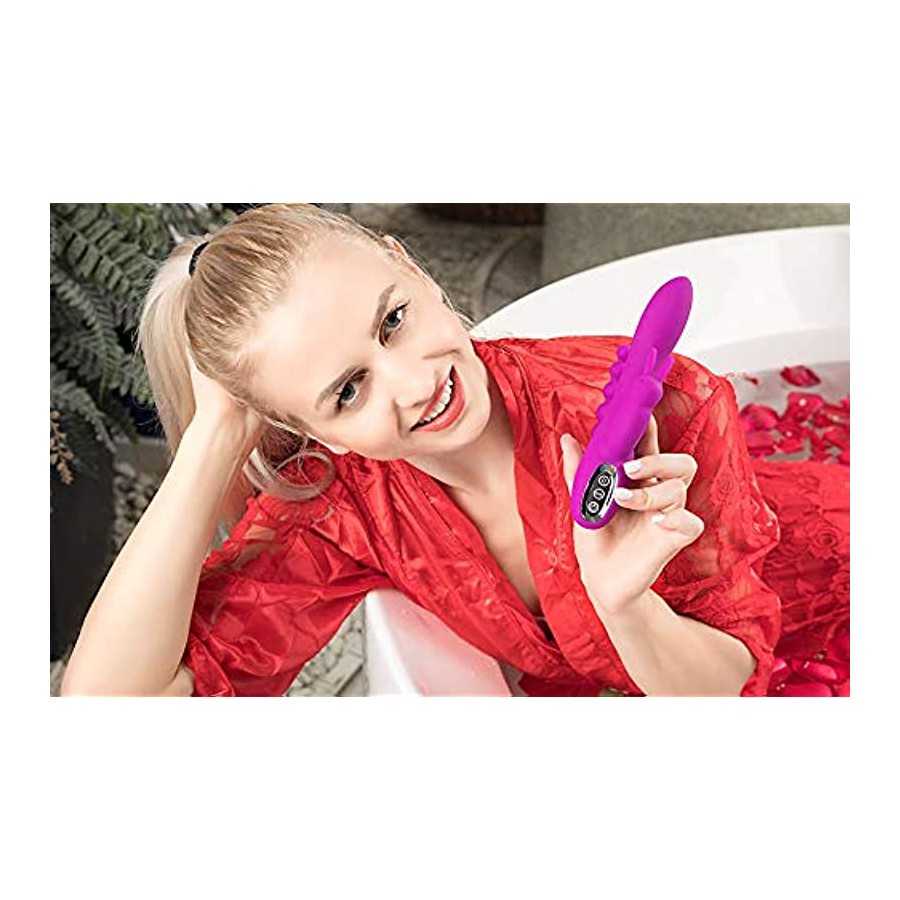 M ONE TECH Rabbit Toy Vibrator for Women - Bunny Ears for Clitoris G spot Stimulation,Waterproof Dildo Vibrator with 7 Powerful 