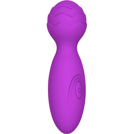Personal Mini Massager, 10 Frequency Handheld Massager, Cordless Mini Muscle Tension Massager, Waterproof Massage Tool, USB Charging (Purple)