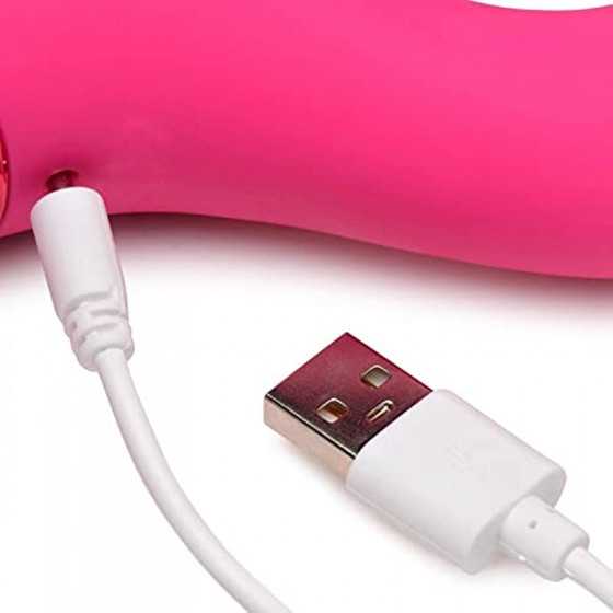 Sam's Secret Euphoria Bang! 10X Triple Rabbit Silicone Vibrator - Pink/Sex Toy for Female Pleasure