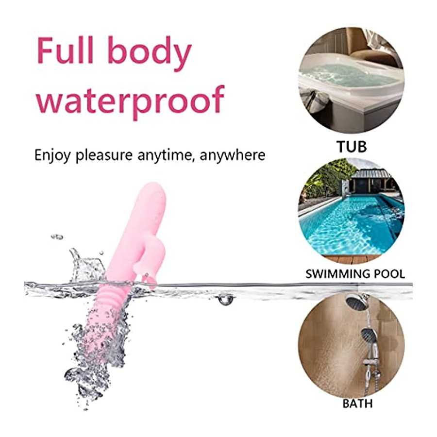 2023 New G-spot Rabbit Vibrator Female Penis, Rabbit Ear Licking Tongue Clitoris Stimulator Vibrating Penis Adult Sex Toy & Coup