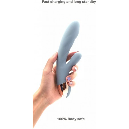 Rechargeable Rabbit Dildo for Women G Spot Vibrator (Green Rabbit)