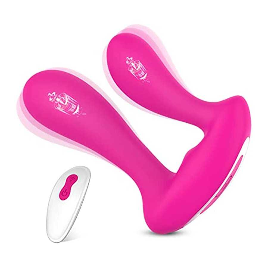 G Spot Rabbit Vibrator Dildo Wearable Anal Vagina Stimulator with 9 Modes Rechargeable Remote Control Clitoris Massager Adult Co