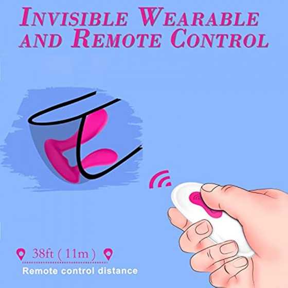 G Spot Rabbit Vibrator Dildo Wearable Anal Vagina Stimulator with 9 Modes Rechargeable Remote Control Clitoris Massager Adult Co