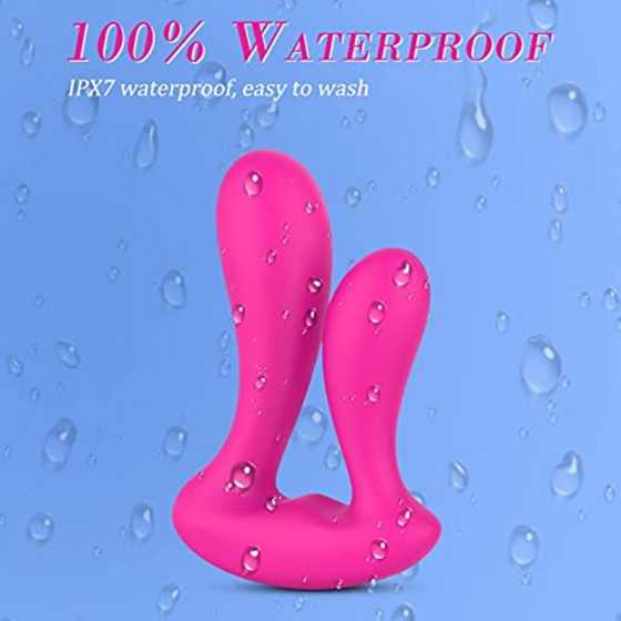 G Spot Rabbit Vibrator Dildo Wearable Anal Vagina Stimulator with 9 Modes Rechargeable Remote Control Clitoris Massager Adult Co