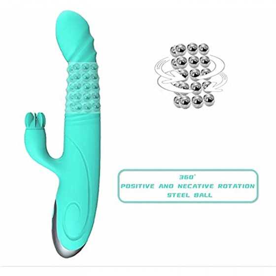 Thrusting Rabbit Vibrator for Women Vaginal Health,G Spot Dildo with Waterproof Clitorals Stimulator Adult Sex Toys for Woman Se