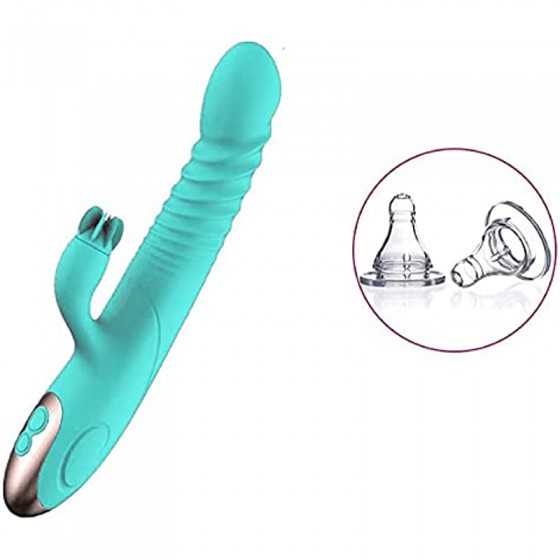 Thrusting Rabbit Vibrator for Women Vaginal Health,G Spot Dildo with Waterproof Clitorals Stimulator Adult Sex Toys for Woman Se