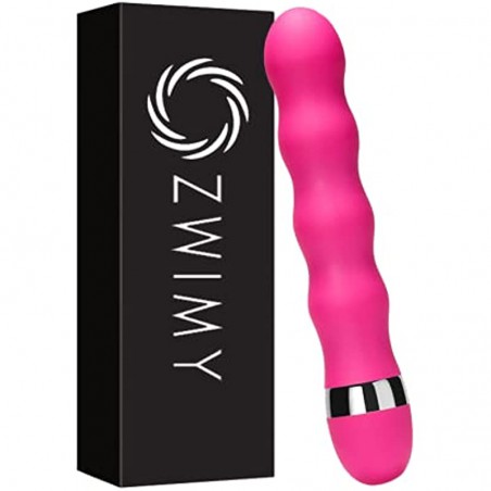 Zwimy Multi-Speed Rose - Vibrator Dildo for Women & Men - Silent Vibrator & Quiet Vibrator - 360° G Spot Vibrator with 10 Vibration Modes - Personal & Concrete Vibratorer, Pink, 32mm x 185 mm