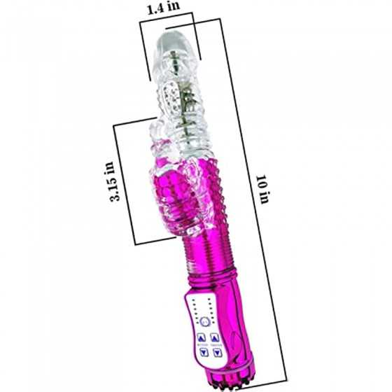 MASVSAM Rabbit Vibrator with 12 Powerful Vibrations for Adult Women,USB Rechargeable and Waterproof Female Vibrating Adult for W