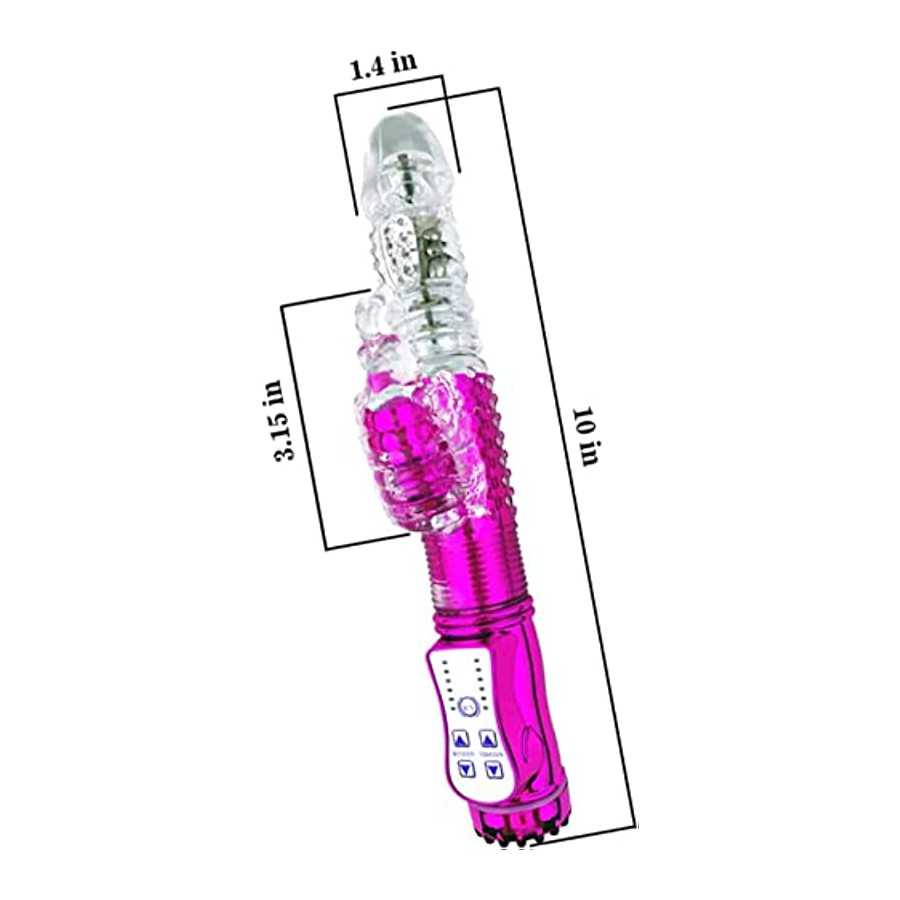 MASVSAM Rabbit Vibrator with 12 Powerful Vibrations for Adult Women,USB Rechargeable and Waterproof Female Vibrating Adult for W