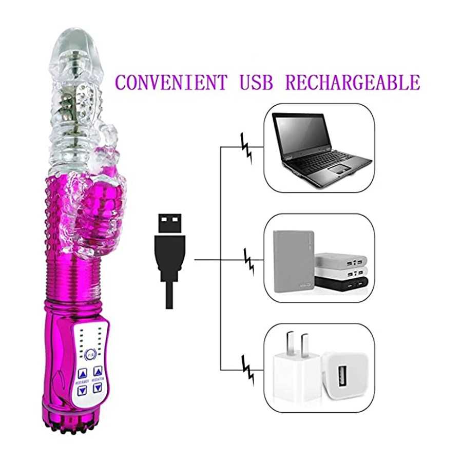 MASVSAM Rabbit Vibrator with 12 Powerful Vibrations for Adult Women,USB Rechargeable and Waterproof Female Vibrating Adult for W