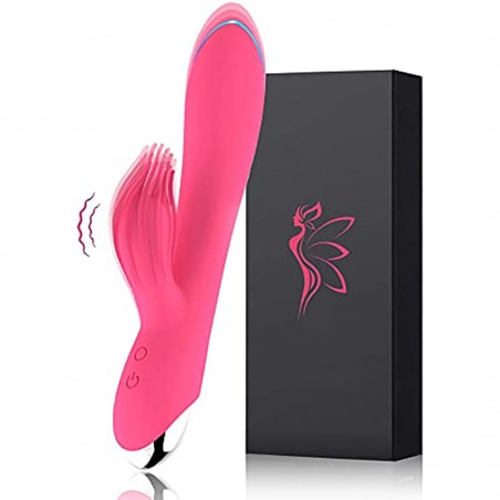 Oragio G Spot Rabbit Vibrator, Sex Toys for Clitoris G-spot Stimulation,Waterproof Dildo Vibrator with 10 Modes Vibrations Dual Motor Stimulator for Women or Couple Fun(Pink)