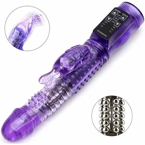 Rabbit Vibrator G-spot Dildo Vibe Waterproof Massager Sex Toys for Women Female