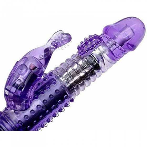 Rabbit Vibrator G-spot Dildo Vibe Waterproof Massager Sex Toys for Women Female