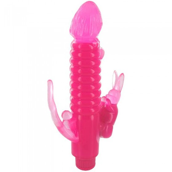 Ribbed Rabbit Vibrator With...
