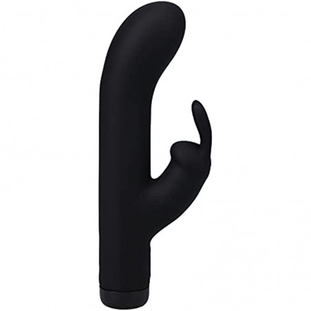 Doc Johnson Rabbit Vibe in A Bag - 10 Function, Silicone, Rechargeable, Total Length: 6.5 in. (16.5 cm), Insertable Length: 4 in. (10.2 cm), Width/Diameter: 1.5 in. (3.8 cm), Black