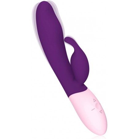 Heating Function G Spot Rabbit Vibrator, Rabbit Vibrator, Rabbit Thrusting Rotation Dildo G-Spot Vibrator Clit Massager Sex Toys for Women, USB Rechargeable (Wave Red)