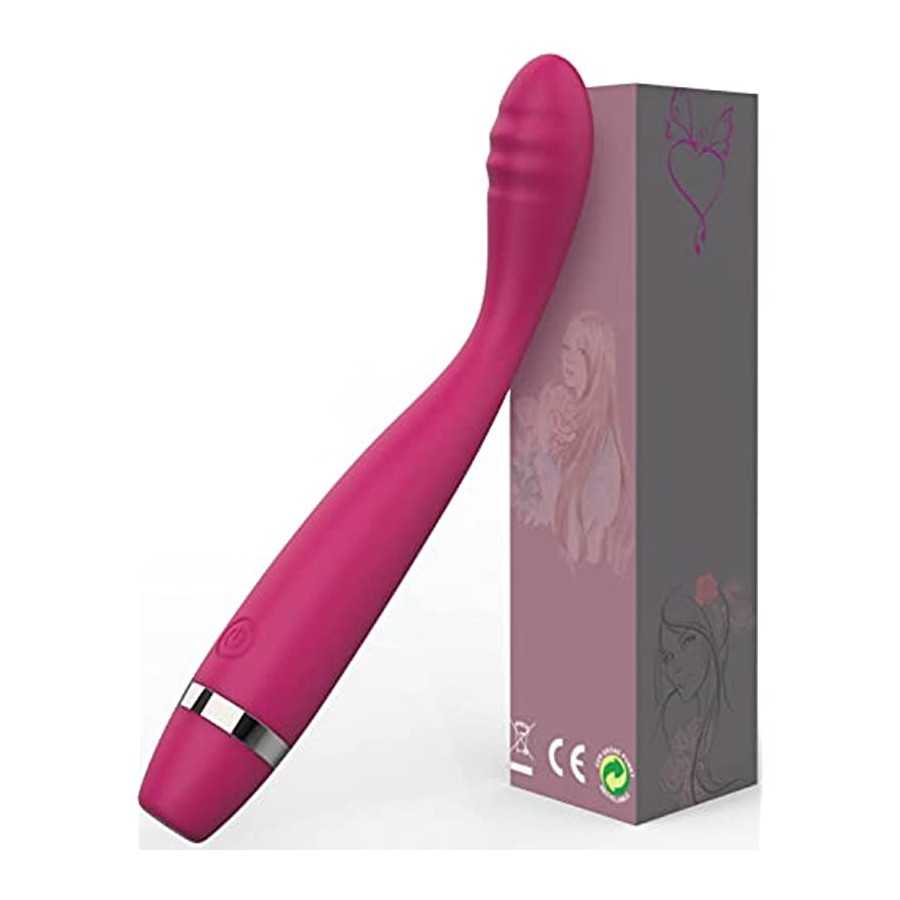 G Spot Rabbit Vibrator with Heating Function, Rose Sex Toys for Clitoris G-spot Stimulation,Waterproof Dildo Vibrator with 10 Po