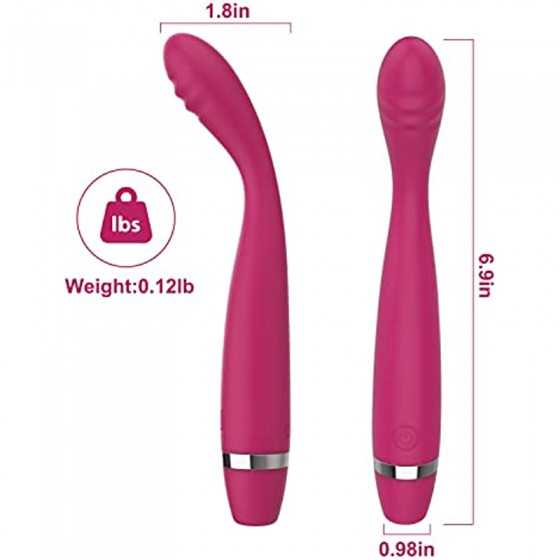 G Spot Rabbit Vibrator with Heating Function, Rose Sex Toys for Clitoris G-spot Stimulation,Waterproof Dildo Vibrator with 10 Po