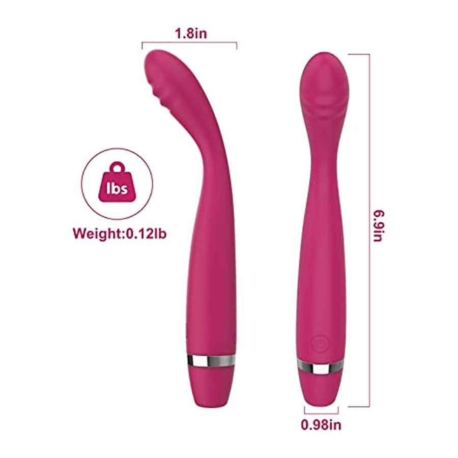 G Spot Rabbit Vibrator with Heating Function, Rose Sex Toys for Clitoris G-spot Stimulation,Waterproof Dildo Vibrator with 10 Po