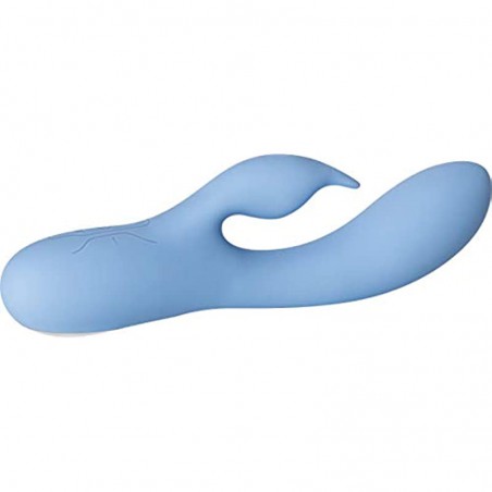 Evolved Novelties Rabbit Habit 8 Function Rechargeable Silicone Waterproof Vibrator, Blue