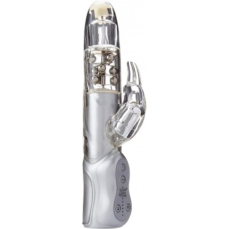  Exotics Advanced Jack Rabbit Vibrator, 5 Inch, Waterproof, Clear