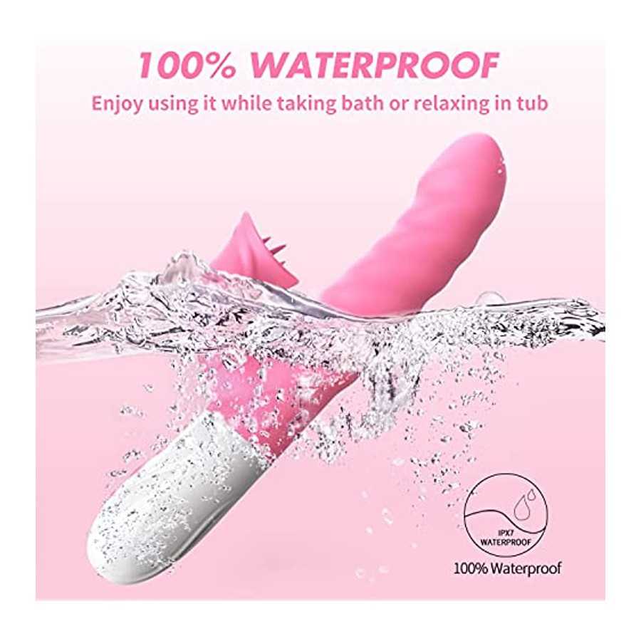 G Spot Rabbit Vibrator for Women Bunny Ears for Clitoris G-spot Stimulation,Waterproof Dildo Vibrator with 7 Powerful Vibrations