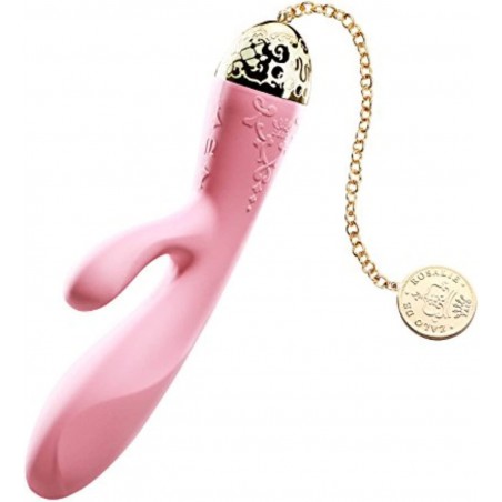  Rosalie Rabbit Vibrator | Wireless Waterproof Sex Toy with 8 Adjustable Vibration Modes | USB Rechargeable Battery | 1-Year Warranty | Rouge Pink