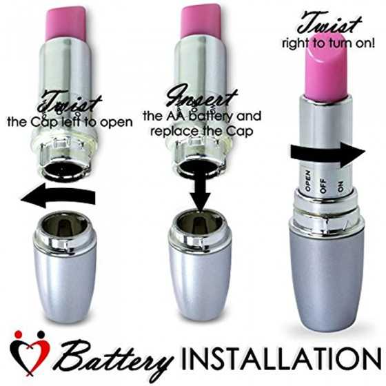 LeLuv Dildo Big Bent 10 Inch Realistic Suction Cup Thick Veiny Curved Chocolate Bundle with Secret Lipstick